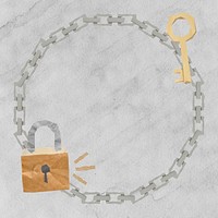 Lock and key frame background