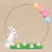 Easter bunny frame background