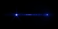 Anamorphic lens flare blue effect 