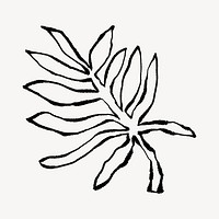 Leaf doodle illustration design