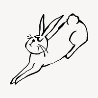 Hare doodle illustration design