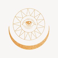Celestial eyes, spiritual illustration, design resource
