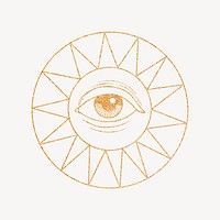 Celestial eyes, spiritual illustration, design resource