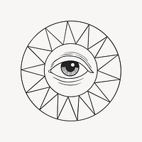 Celestial eyes, spiritual illustration, design resource