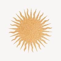 Golden sun, spiritual illustration, design resource