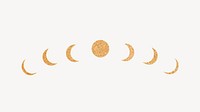 Moon phrase, spiritual illustration, design resource