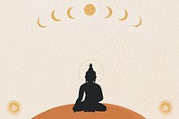 Buddhism spiritual  aesthetic border background