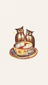 Night owl tea iPhone wallpaper