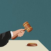 Legal system, aesthetic illustration, design resource