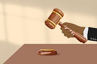 Legal system, aesthetic illustration, design resource