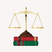 Law justice, aesthetic illustration, design resource