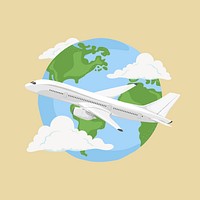 Travel tourism, aesthetic illustration, design resource