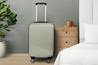 Carry on luggage in a hotel room image