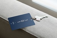  Hotel room key tag psd