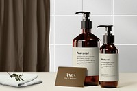  Spa product packaging mockup psd