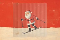 Santa illustration with glass effect