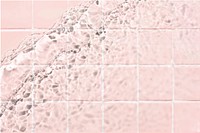 Pink tiles, water wave effect