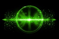 Green light ring flare effect 