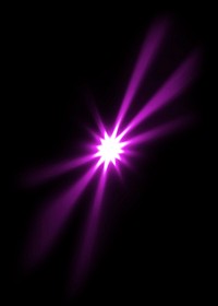 Pink sunburst lens flare effect psd