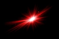 Red sunburst lens flare effect psd