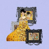 Adele Bloch-Bauer portrait, vintage woman painting. Remixed by rawpixel.