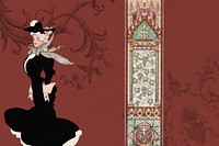 Victorian woman background, vintage illustration. Remixed by rawpixel.