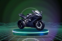 Motorcycle, vehicle display design remix