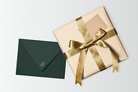 Birthday gift box and envelope