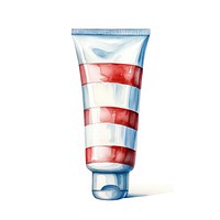 Toothpaste container bottle striped pattern. AI generated Image by rawpixel.