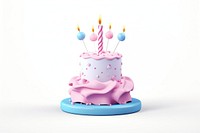 Birthday cake dessert food representation. AI generated Image by rawpixel.
