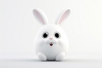 Easter bunny animal mammal white. AI generated Image by rawpixel.