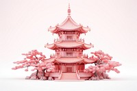 A japanese temple architecture building pagoda. 