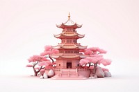 A japanese temple architecture building pagoda. AI generated Image by rawpixel.