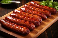 Pork sausage grilled meat. 