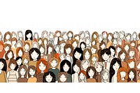 Diverse people standing together. AI generated Image by rawpixel.