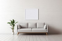 Blank poster frame room architecture furniture. AI generated Image by rawpixel.