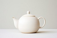 Teapot porcelain ceramic white. 