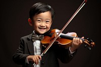 Violin musician cute concentration. AI generated Image by rawpixel.