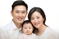 Asian family portrait adult photo baby. AI generated Image by rawpixel.