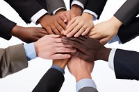 Hand people togetherness cooperation. 