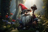 Gnome outdoors portrait nature. AI generated Image by rawpixel.