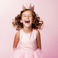 Laughing portrait crown child. AI generated Image by rawpixel.