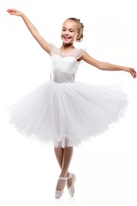 Little ballerina dancing ballet child white. AI generated Image by rawpixel.