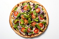 Salad pizza food mozzarella vegetable. 