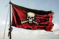 Flag pirate patriotism outdoors. AI generated Image by rawpixel.