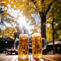 Beer drink glass refreshment. AI generated Image by rawpixel.