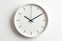Minimalist wall clock white white background deadline. AI generated Image by rawpixel.