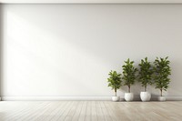 White Empty Room plant wall architecture. AI generated Image by rawpixel.