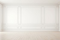 White Empty Room  floor white. 