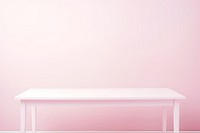 White empty table furniture pink architecture. AI generated Image by rawpixel.